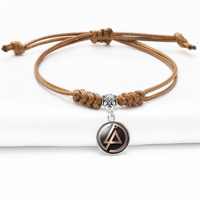 Foreign trade Europe and the United States new bracelet export supply rock band Lincoln Park Linkin Park leather rope bracelet Foreign trade Europe and the United States new bracelet export supply rock band Lincoln Park Linkin Park leather rope bracelet