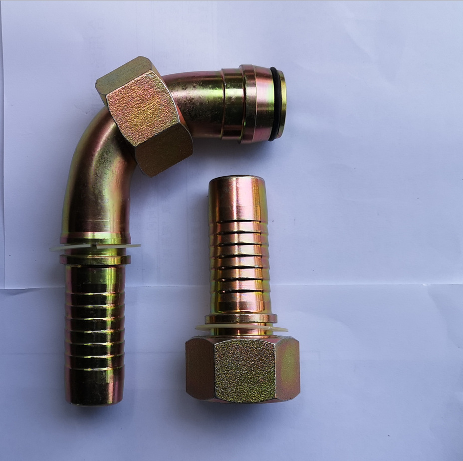 批量直销20411T20491T公制H型胶管接头24度锥高压油管液压接头