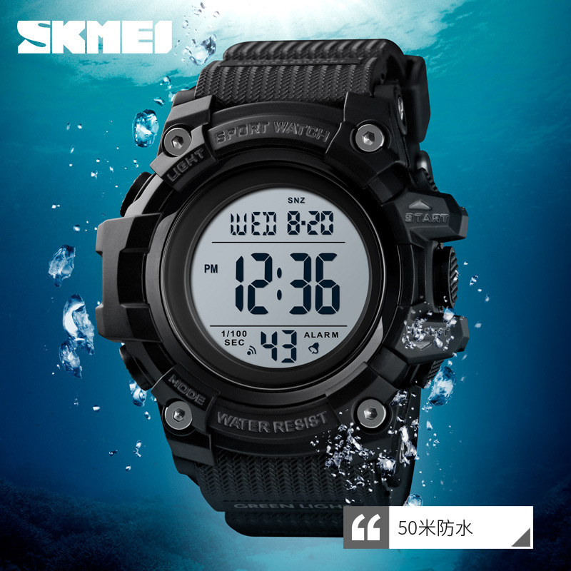 Skmei 1552 estudiante deportes al aire libre pantalla digital reloj electrónico moda retroiluminación pareja nuevo reloj electrónico impermeable