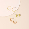Tide, South Korean goods, universal fashionable earrings, simple and elegant design, internet celebrity
