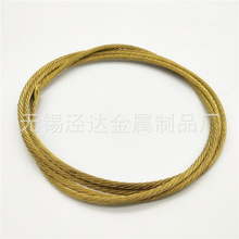 廠家批發 包膠鍍銅鋼絲繩7x19  4.76mm 包膠鍍銅鋼絲繩加工