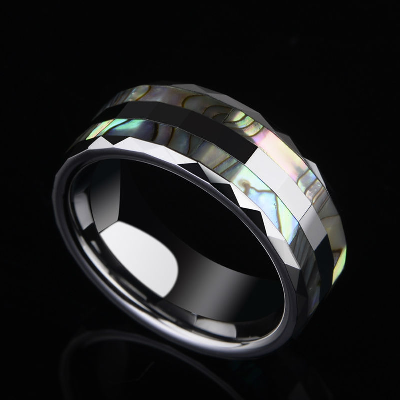 Wholesale Jewelry Casual Elegant Streetwear U Shape Tungsten Steel Rings display picture 2