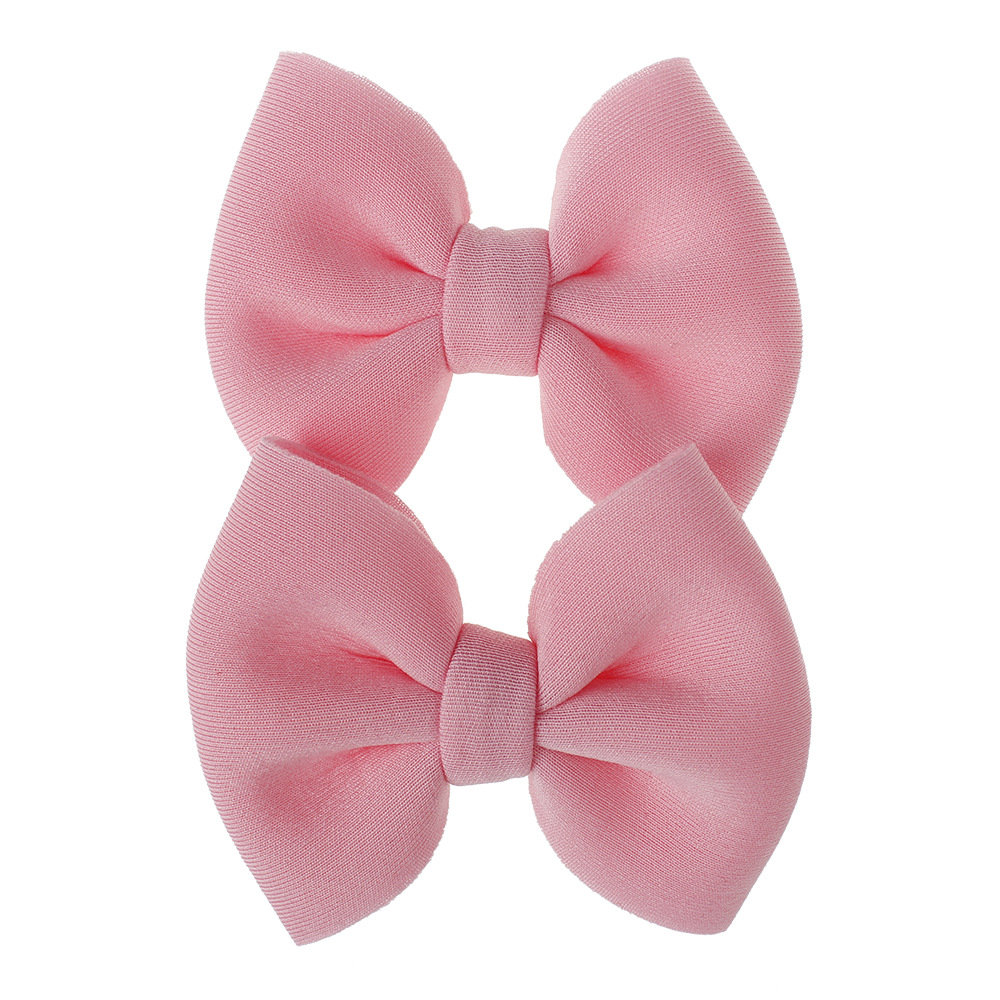 Children Hairpin Hairpin New Solid Color Bow Hair Accessories Wholesale Nihaojewelry display picture 4