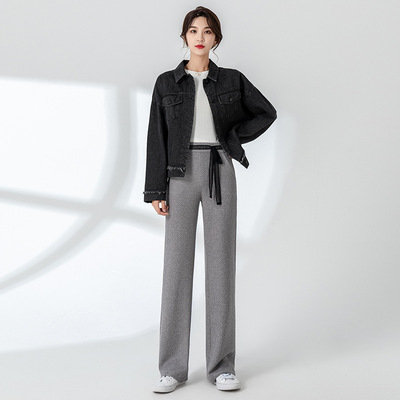 休闲牛仔外套女 2020新款百搭毛边短款上衣 韩版纯色简约夹克女