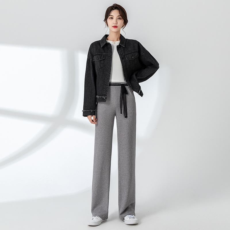 休闲牛仔外套女 2020新款百搭毛边短款上衣 韩版纯色简约夹克女