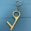 Brass golden metal keychain, universal elevator