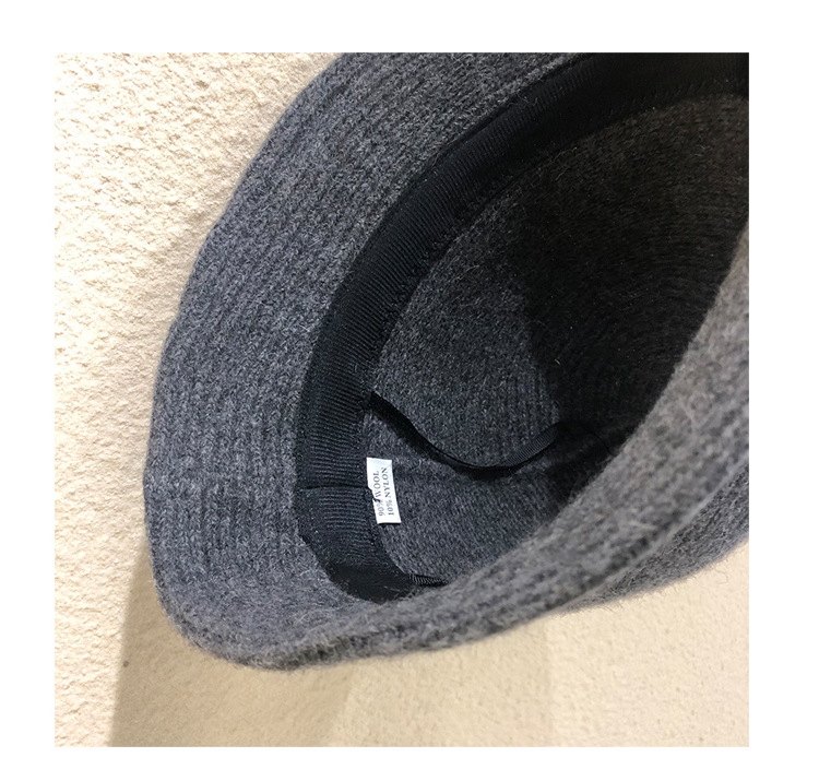 Fischerhut für Erwachsene im Herbst und Winter, Kinder, verdickte, warme, gestrickte Wollmütze, modischer Beckenhut_voghion.com