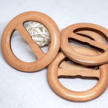 厂家现货批发木质圆形木头腰扣 衣角扣  风衣扣 装饰扣 复古腰扣