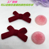 Factory spot implanted velvete beads small jewelry clothing Korean version of butterfly acrylic environmentally friendly spray soft bead plush bead hair accessories