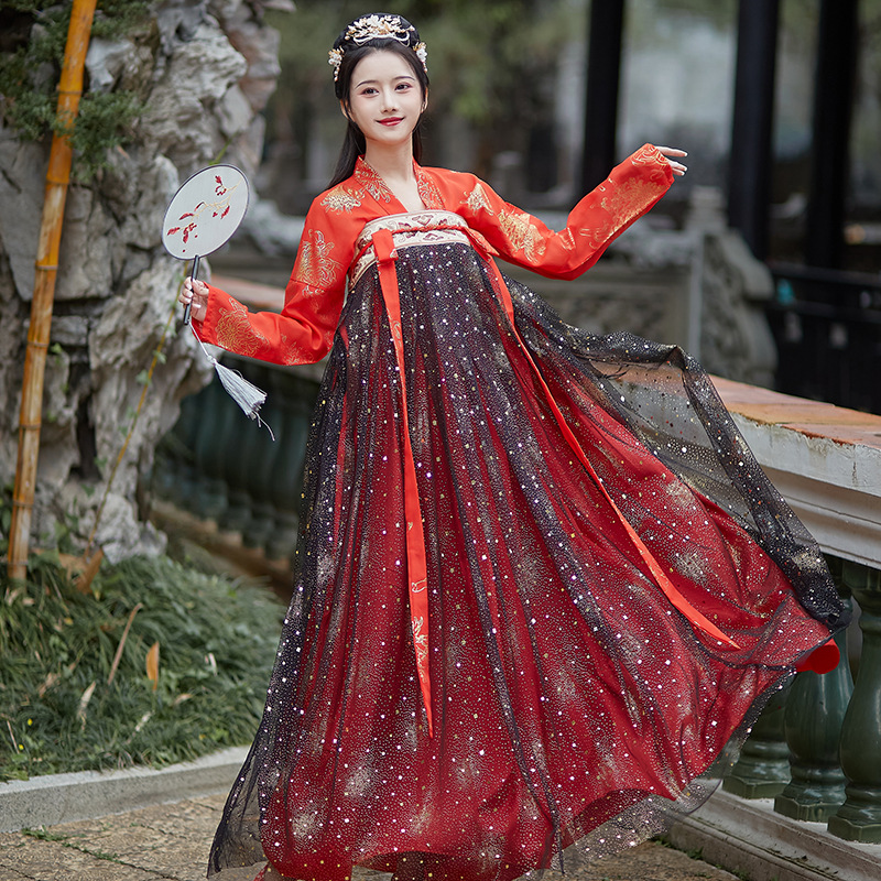 新款成人【画语】齐胸襦裙日常传统齐腰套装汉服女夏季超仙裙