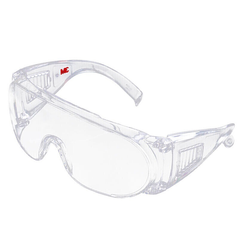 3M1611HC visitantes gafas lente plana a prueba de UV anti-arañazos ala lateral de ventilación anti-Splash anti-polvo