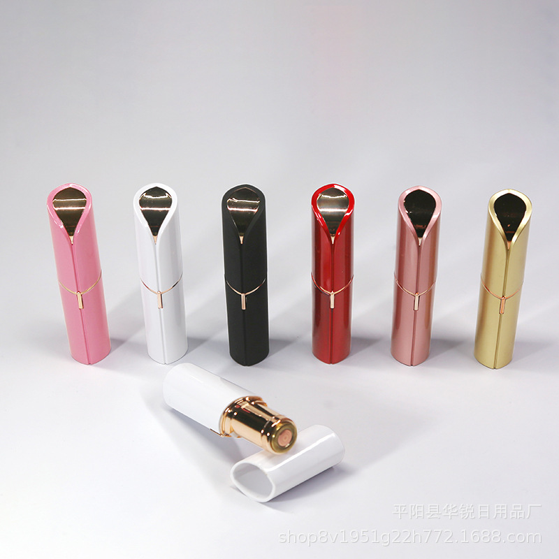 Lápiz labial afeitadora eléctrica lápiz labial ceja afeitadora depiladora cara depiladora usb depiladora fabricantes en stock image 3