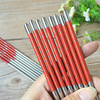 Red non-slip chopsticks stainless steel, anti-scald, wholesale