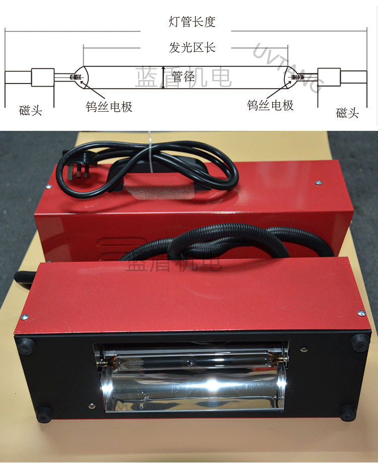 蓝盾树脂光油胶速干便携手提式小型uv固化机紫外线照射uv光固机