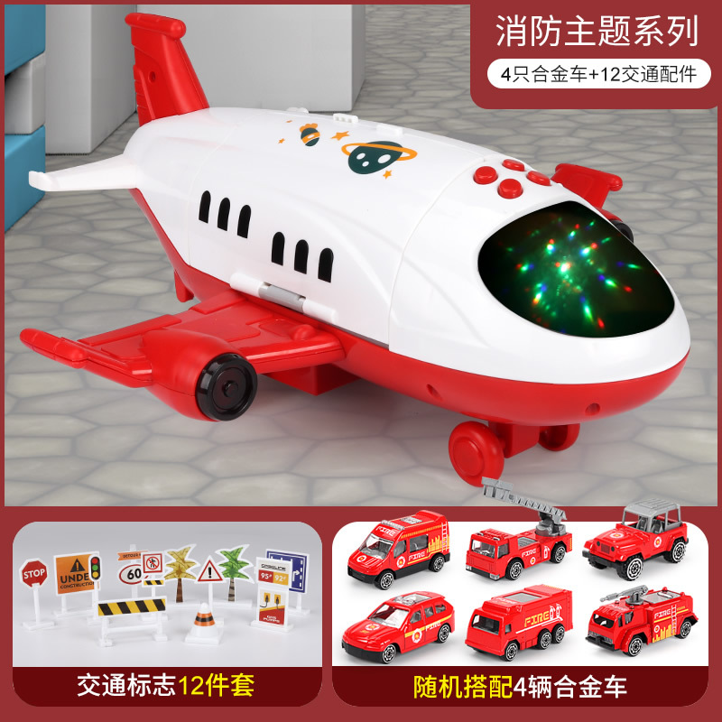 Juguete para niños avión niño de tres años bebé rompecabezas resistente a caídas de gran tamaño 2021 traje de coche nuevo