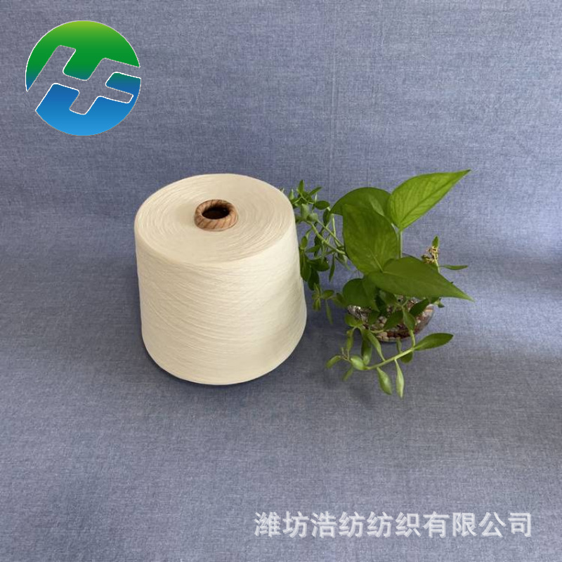 Online production of organic cotton viscose yarn 30 flame retardant Viscose Yarn viscose dyed yarn Hao spinning textile w