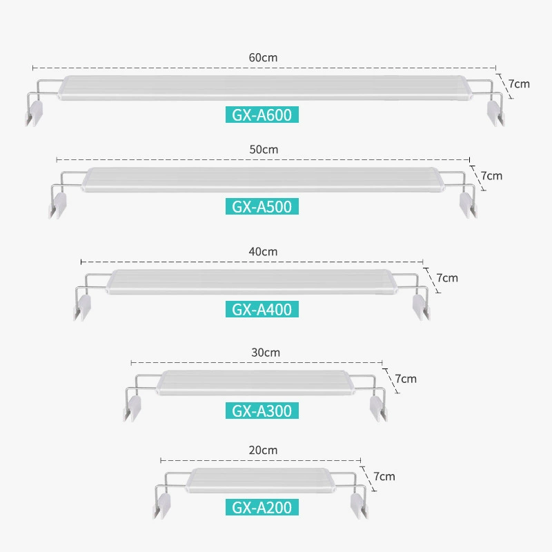 Трехрядный четырехрядный светильник с зажимом для аквариума Светодиодная рама для аквариума Лампа для рамы для резервуара с соломой Светодиодный держатель для лампы Освещение для аквариума Лампа для рамы аквариума