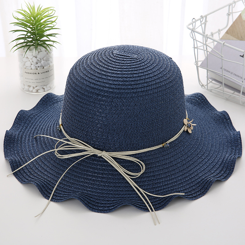 Women's Basic Lattice Bow Knot Bowknot Flat Eaves Straw Hat display picture 38