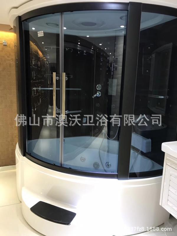 Sala de vapor con computadora 1,3 m doble con bañera de masaje de acrílico baño integral sala de ducha de vapor húmedo