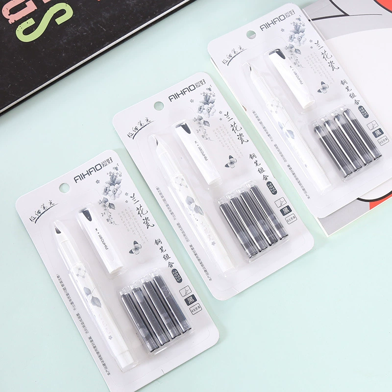 Черная чернильная сумка ручка костюм Орхидея фарфор 2025 студент обучение офисные канцелярские принадлежности креативная канцелярская ручка