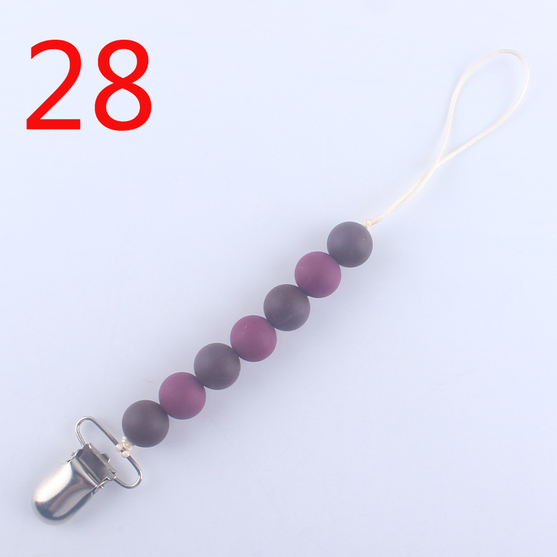 Silicona calmante chupete cadena bebé mordedor chupete clip cadena mordedor amoladora cadena anti-caída cadena anti-perdida Nuevo