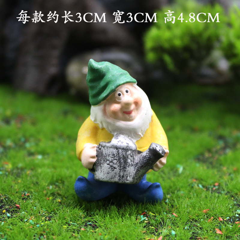 コケの小さい景観の装飾品の花園の小人の置物の越境の樹脂の工芸品のクリスマスの小人の精霊