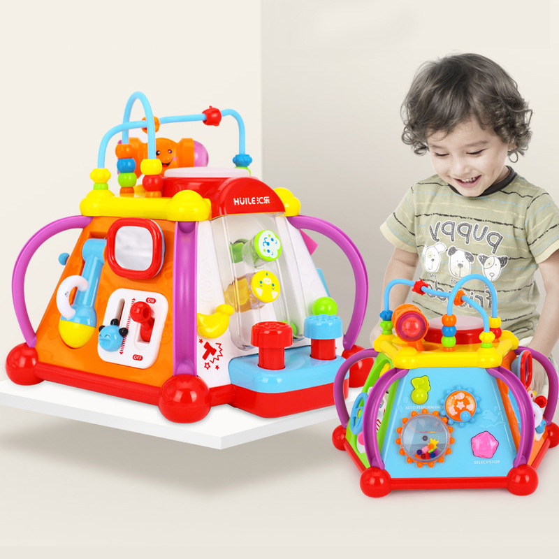 汇乐玩具快乐小天地多功能儿童学习桌婴儿宝宝1-3岁益智游戏桌