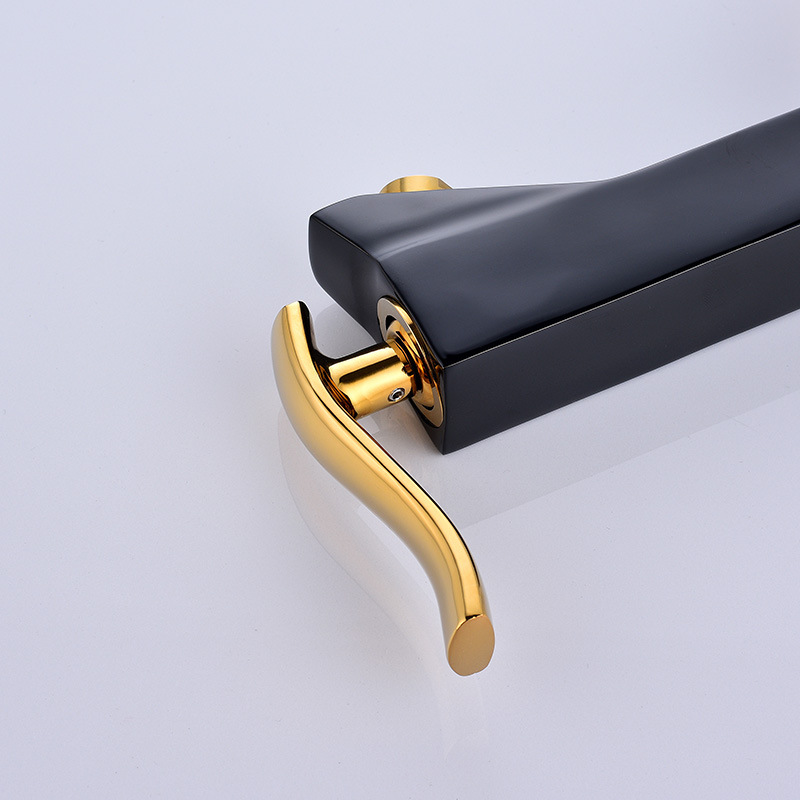 Factory direct sales of European-style matte colored washbasins, hot and cold mixed faucets, thickened all-copper main body bathroom cabinet faucets undefined