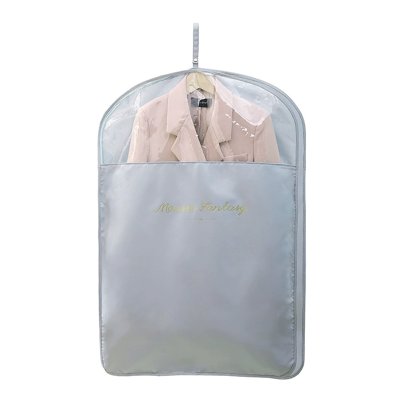 Пыльник для костюма, чехол на молнии для одежды, прозрачный чехол для пуховика, подвесной чехол для одежды, пылезащитный мешок