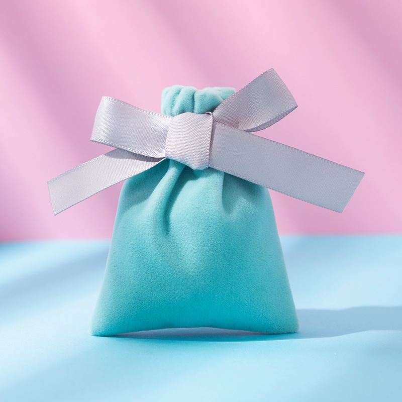 Bolsitas de terciopelo con cordón para joyas o regalos, personalizables con LOGO, ideales para empaques y obsequios