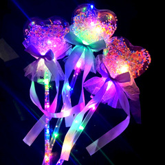 Glowing Fairy Wand Starry Sky Bobo Ball Magic Wand Flashing Children's Toy Street Stall Night Market Draining Small Gifts