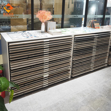 多功能瓷磚展示架抽屜櫃地板磚展架可移動木地板展示櫃雄鷹地毯架