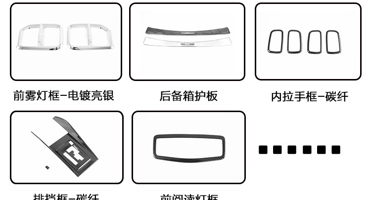 Suitable for 2020 GAC Mitsubishi Jinxuan ASX modified mirror cover protective shell rear mirror cover exterior decoration stickers