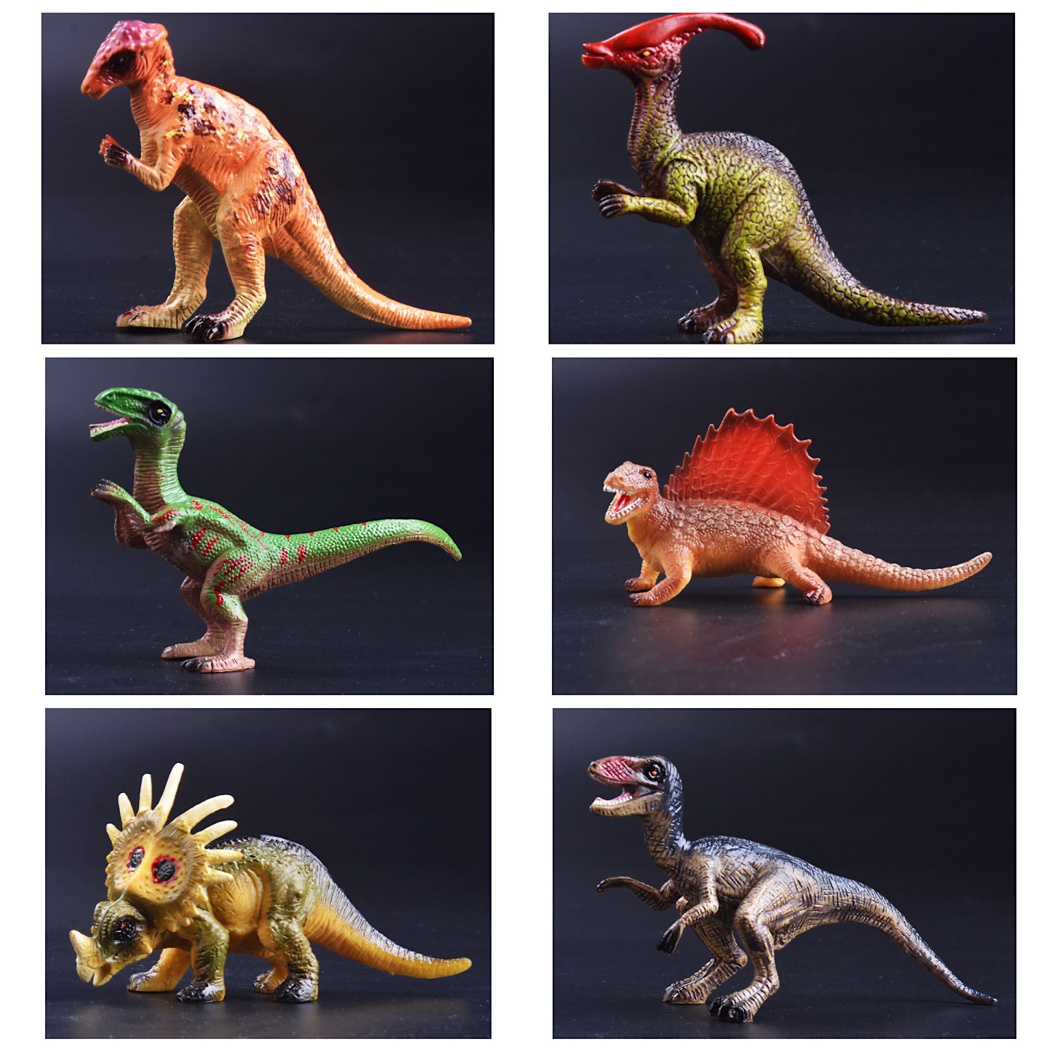 地摊恐龙动物模型玩具仿真动物模型霸王龙翼龙实心小恐龙模型套装