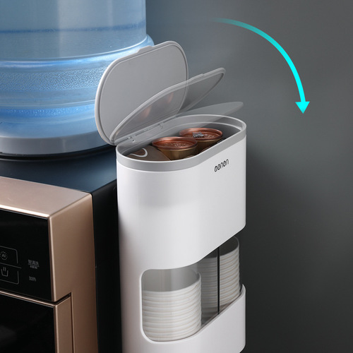 Automatic Cup Retriever, Disposable Cup Holder, Wall-Mounted Home Water Dispenser Cup Rack