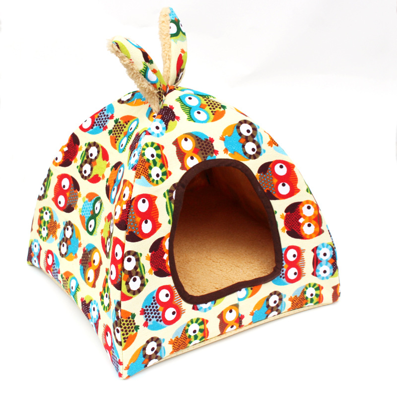 Nido de mascota con soporte nido de perro nido de gato bolsa mongol caliente Casa de mascotas nido de oso de peluche Otoño e Invierno