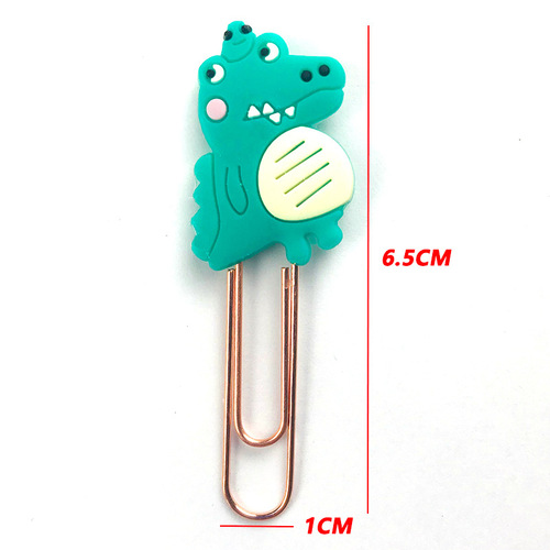 Charming cartoon-style metal clipboard pins with creative design, suitable for student office and book bookmark clips, made of silicone.
