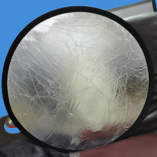 Manufacturer 30CM Round Two-in-One Silver-White Reflector Diffuser Light Board with Foldable Camera Accessory Bag