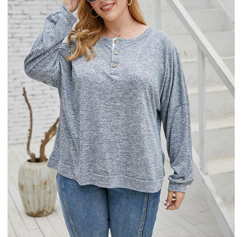 Original plus size casual loose blouse NSQH7837