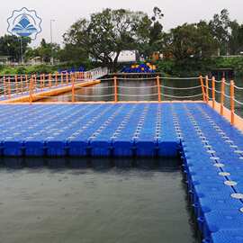 高分子聚乙烯水上码头浮筒 海上组合式漂浮平台 浮桥栈道水上浮桶