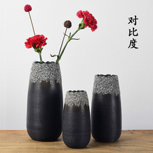 现代简约插花花瓶手工家居摆件陶瓷花插居家饰品创意工艺客厅摆件