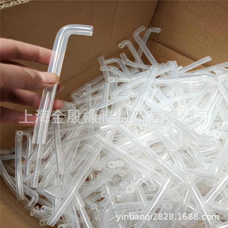 透明硅胶弯管 6*9弯管 铂金食品级来图来样做各种弯管厂家直销
