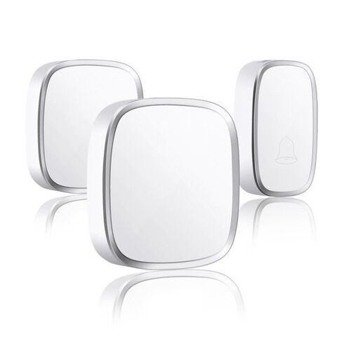 US Standard, EU & UK Standard A101 One-to-Two Wireless Doorbell for Home Use, Long-Range Digital Music Doorbell for Villas and Callers