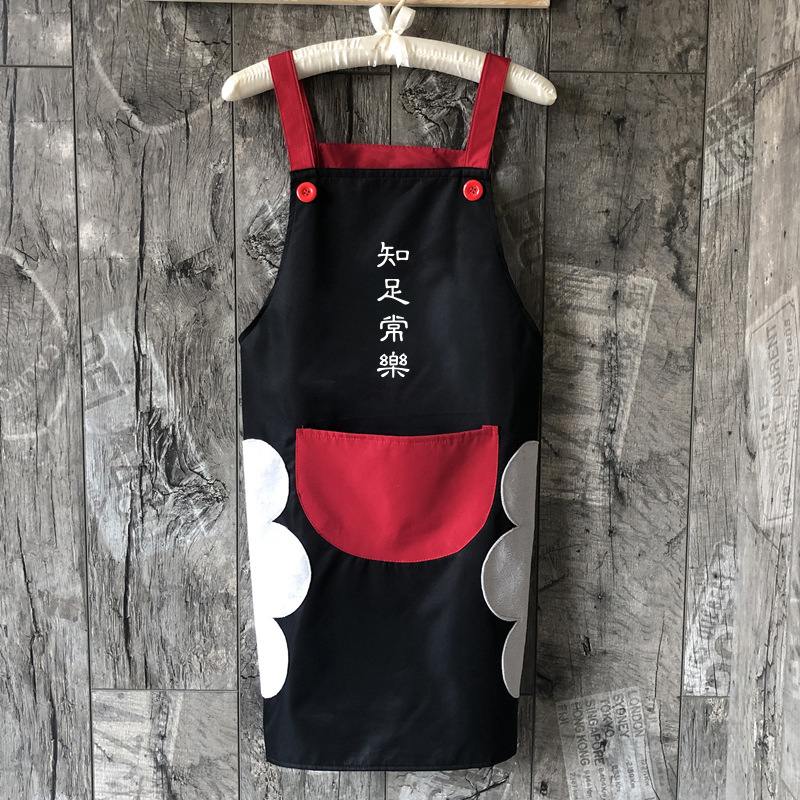 Estilo coreano estilo japonés pareja fresco impermeable delantal hogar cocina mujer moda creativa limpieza del hogar delantal impresión