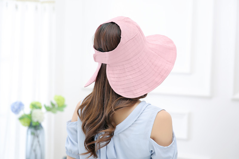 Women's Fashion Solid Color Side Of Fungus Sun Hat display picture 5