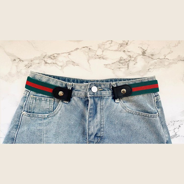 Men's elastic invisible belt, woven universal jeans