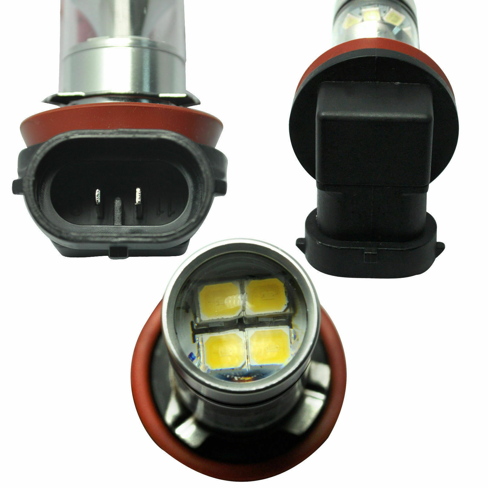 Lámpara de niebla de automóvil 100W H8 / H9 / H11 8000K Ice Blue Fog Light