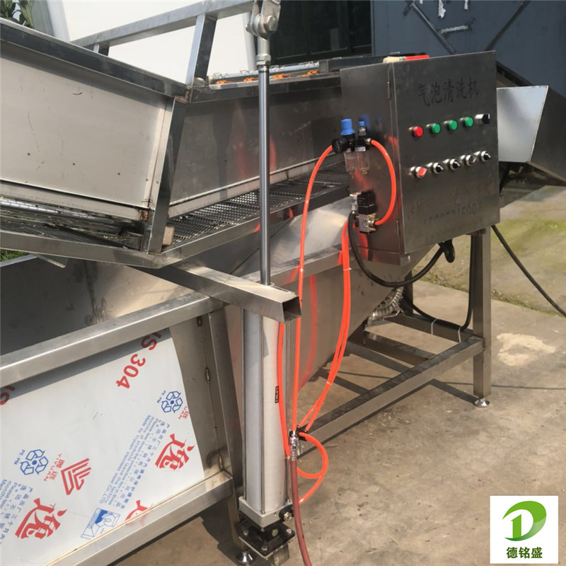 自动气泡式脱盐清洗机 酸豆角气泡清洗风干线 酱菜加工生产线