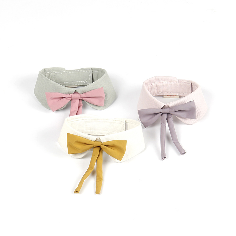 Ji Zi Zai British style pet dog bow tie teddy puppies collar cat bow tie cat neck jewelry 5