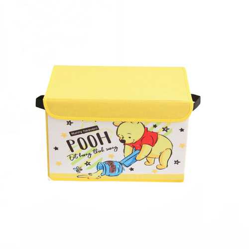 New large-capacity folding storage box Stitch PU waterproof children's toy sundry storage box car